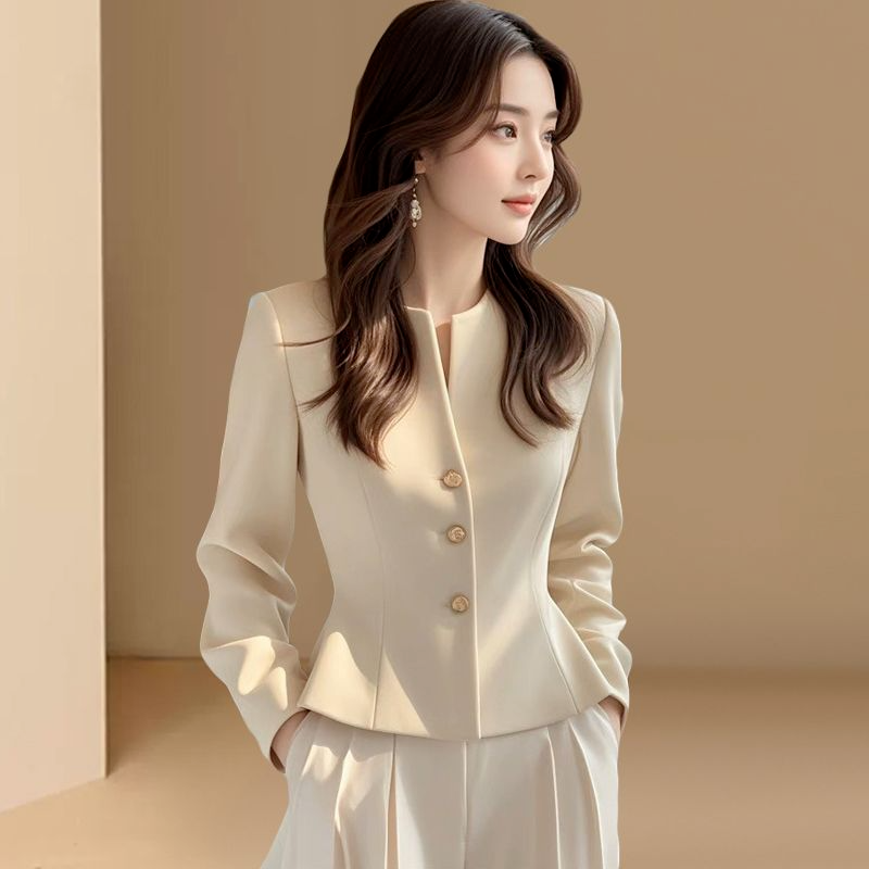 小香风外套女秋装2025新款小个子超火收腰西装名媛高级感气质上衣