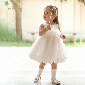 朗姿童装/ETTOI爱多娃童装夏季儿童礼服连衣裙女童公主风蓬蓬