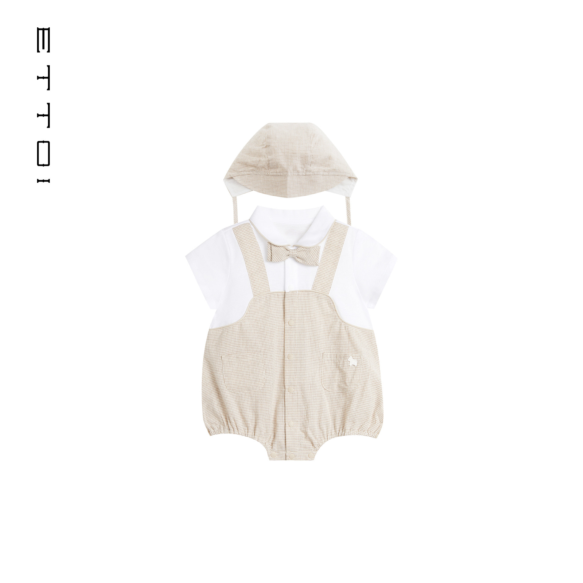 朗姿童装/ETTOI爱多娃纯棉幼童婴儿套装宝宝礼服西服男童纯棉新款