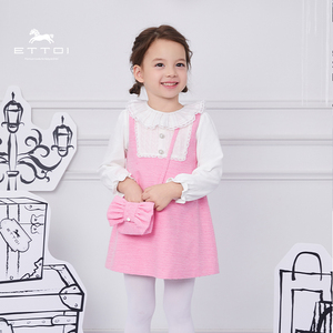 朗姿童装/ETTOI爱多娃儿童无袖连衣裙女童小香风公主裙春季新款