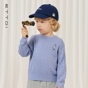 【朗姿集团】ETTOI爱多娃2025年秋季新款儿童logo刺绣简约鸭舌帽