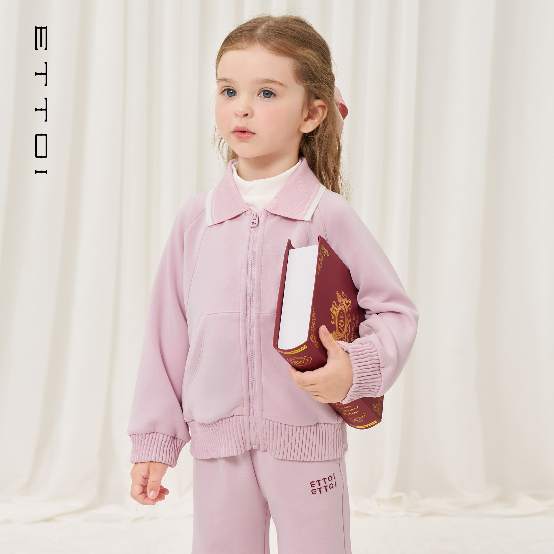 【莫代尔】ETTOI爱多娃女童套装休闲运动卫衣外套/裤子2025秋新款,童装/婴儿装/亲子装,套装,淘宝优惠券,粉丝福利购,淘宝优惠卷