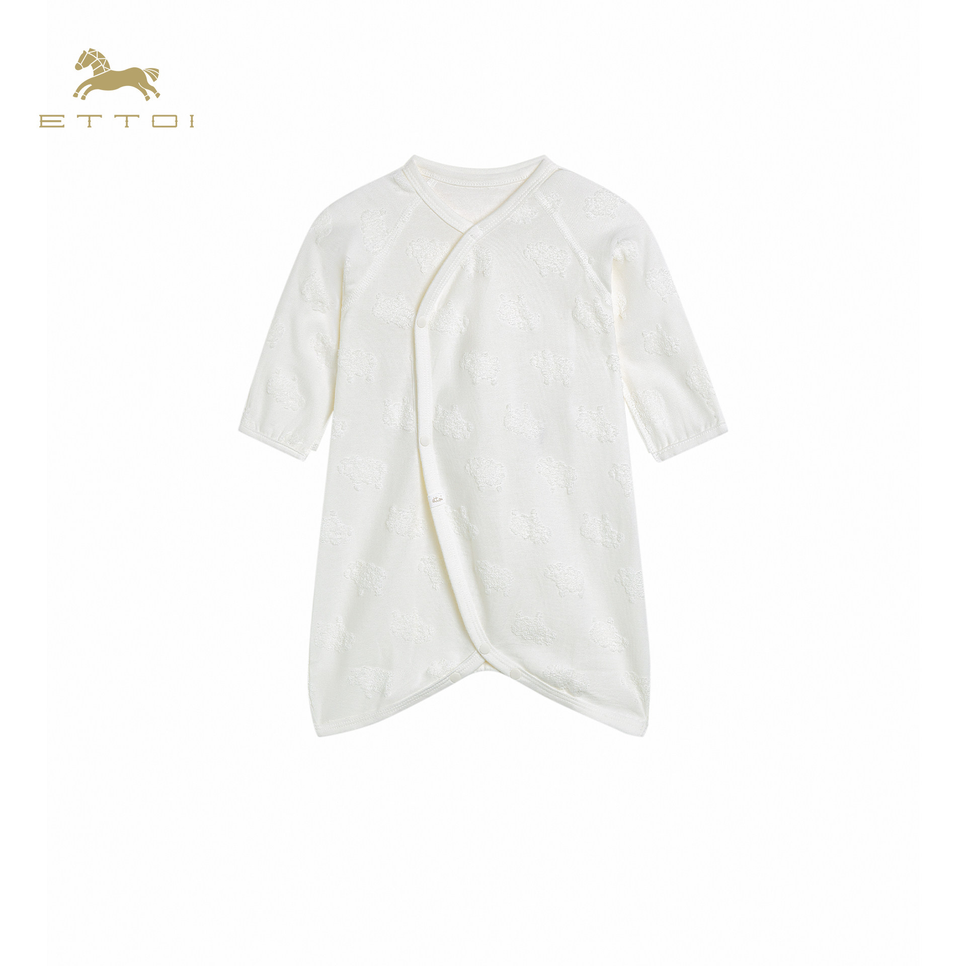 朗姿童装/ETTOI爱多娃新生婴儿衣服宝宝连体衣婴儿家居服爬行服