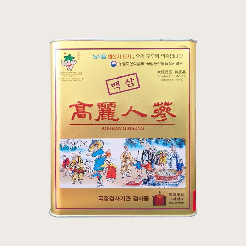 【秋冬滋补季】韩国高丽王朝6年根1等品原支白参生晒参300g/盒