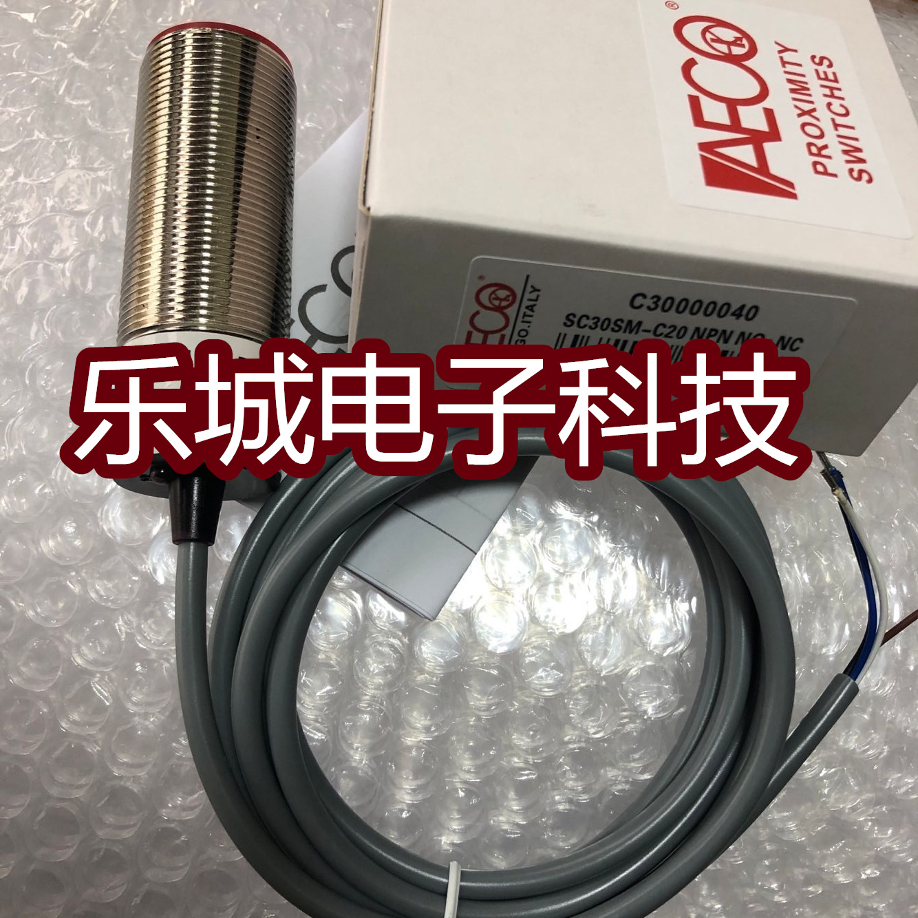 全新AECO传感器SC30SM-C20 NPN N0+NC接近开关质保两年实物拍摄