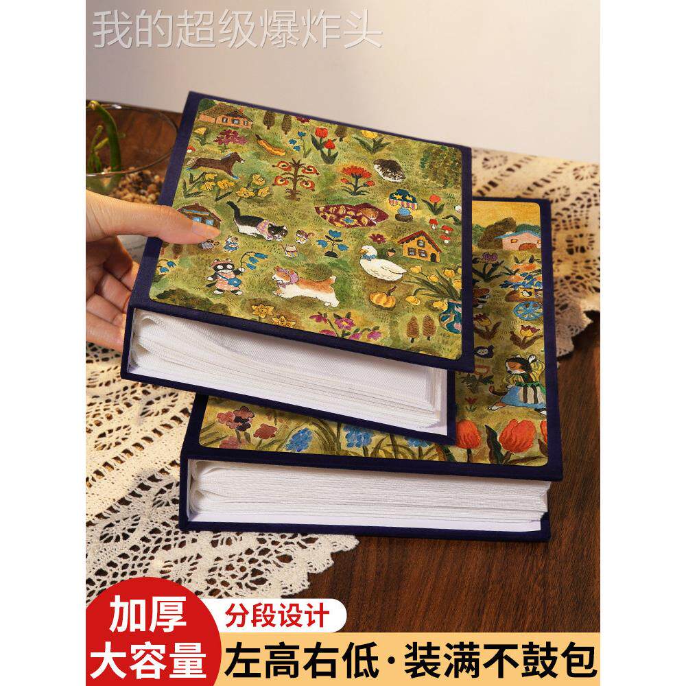 通用型家用小册片大容长量纪6念相册插入相寸5英英寸7照4存储3英