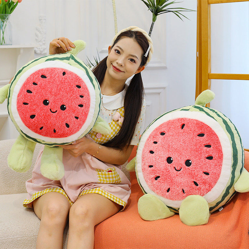 大号西瓜抱枕毛绒玩具女