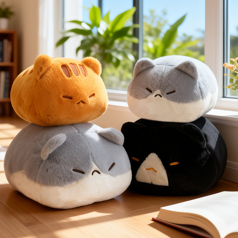 大号可爱趴趴猫毛绒玩具