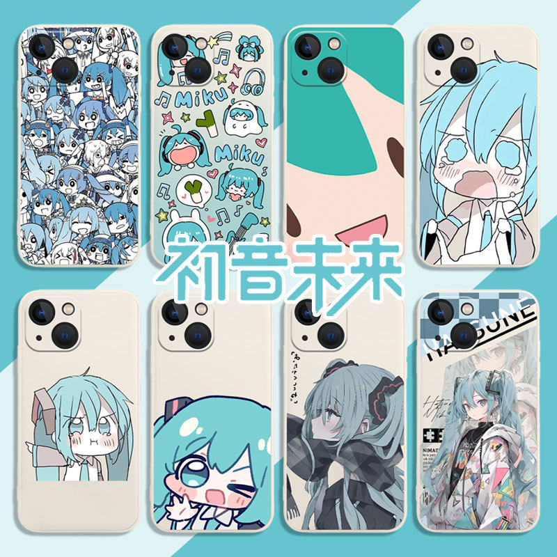 初音未来miku手机壳fufu适用小米15动漫14二次元12pro红米k80k70k60k50k40k30硅胶note13/11ultra/10/9turbo4