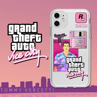 gta5侠盗飞车全包原创游戏安卓透明软手机壳sa圣安地列斯vc罪恶都市适用15苹果13iPhone12Promaxr11xs78p14