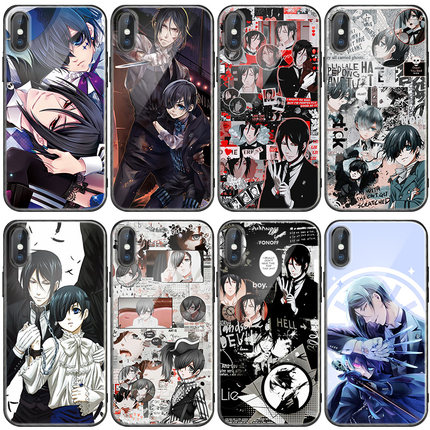 黑执事 夏尔 塞巴斯蒂安手机壳适用苹果13 12pro 11 7/8plus xsmax xr小米mix4 vivo iqoo8华为p50oppo reno5