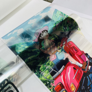 透明画PET超透海报创艺术微喷绘无背胶硬片塑料氛围布置挂画彩白