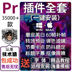 pr插件全套一键安装包中文转场磨皮调色字幕预设素材模板教程2026