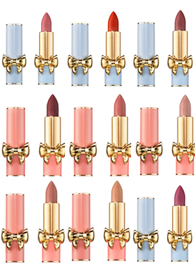 PAT海淘现货新品丝缎唇膏蝴蝶结粉管蓝管口红494 495 649 658