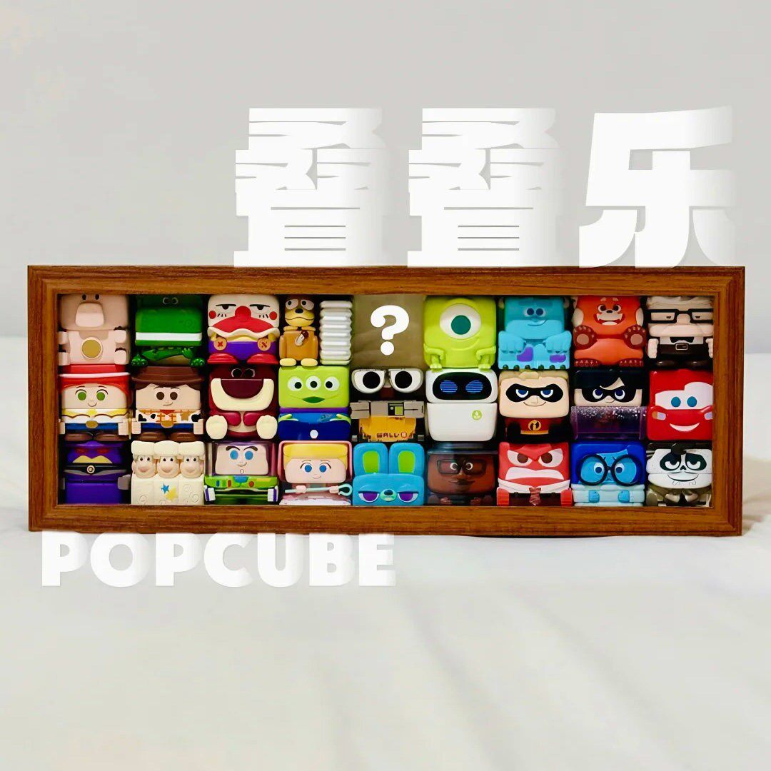 叠叠乐方块盲盒公仔展示收纳盒