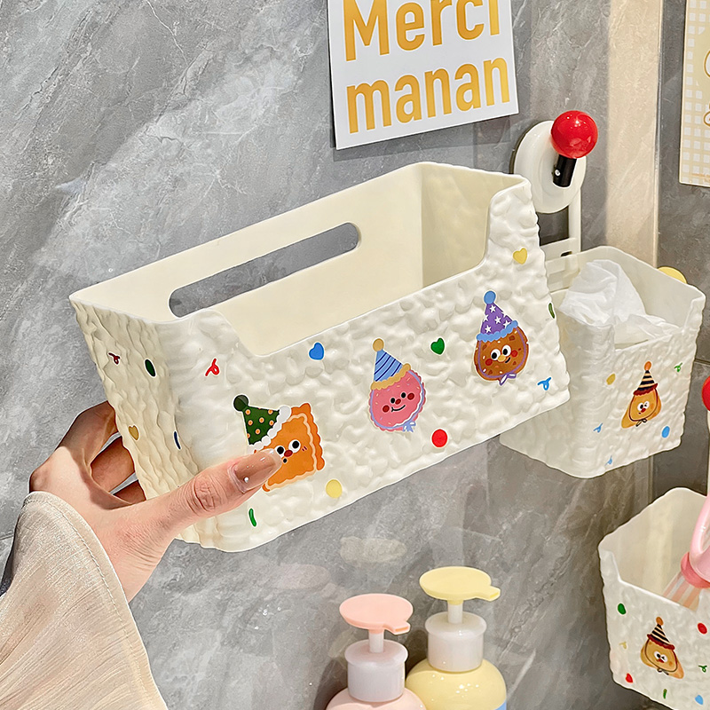 吸盘卫生间废弃洗脸巾收纳盒