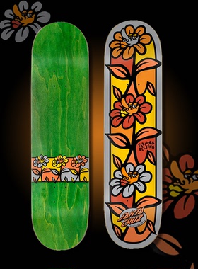 美国Santa Cruz滑板Hard Rock系列Delfino签名款花之精灵初学滑板