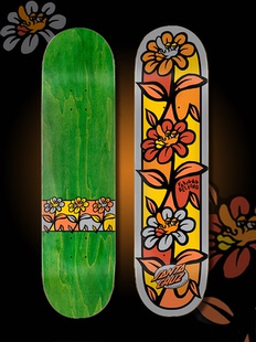 花之精灵初学滑板 Rock系列Delfino签名款 美国Santa Cruz滑板Hard