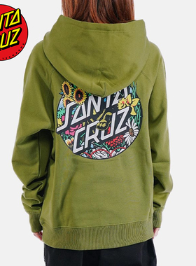 美国Santa Cruz 美式潮牌休闲上衣男女宽松运动滑板连帽卫衣