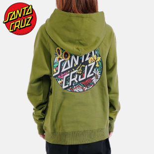 美式 潮牌休闲上衣男女宽松运动滑板连帽卫衣 Cruz 美国Santa