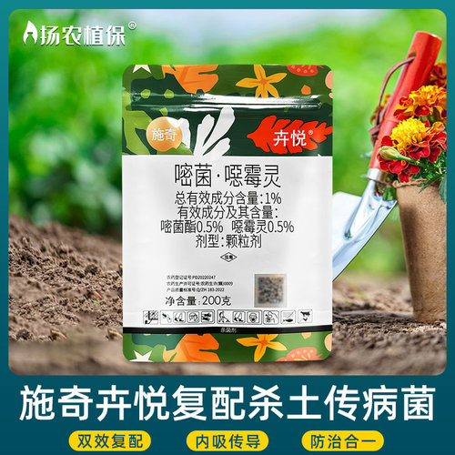 月季黑杆奇嘧菌噁恶霉灵施奇施