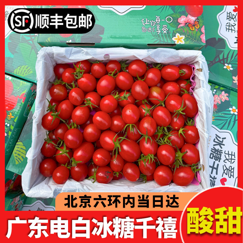 北京当日达】广东电白千禧2斤整箱新鲜圣女果爆汁小番茄水果包邮,水产肉类/新鲜蔬果/熟食,番茄,淘宝优惠券,粉丝福利购,淘宝优惠卷