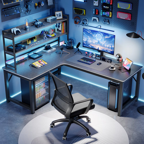 转角电脑桌台式电竞桌子家用L型书桌卧室学习桌简约办公桌工作台