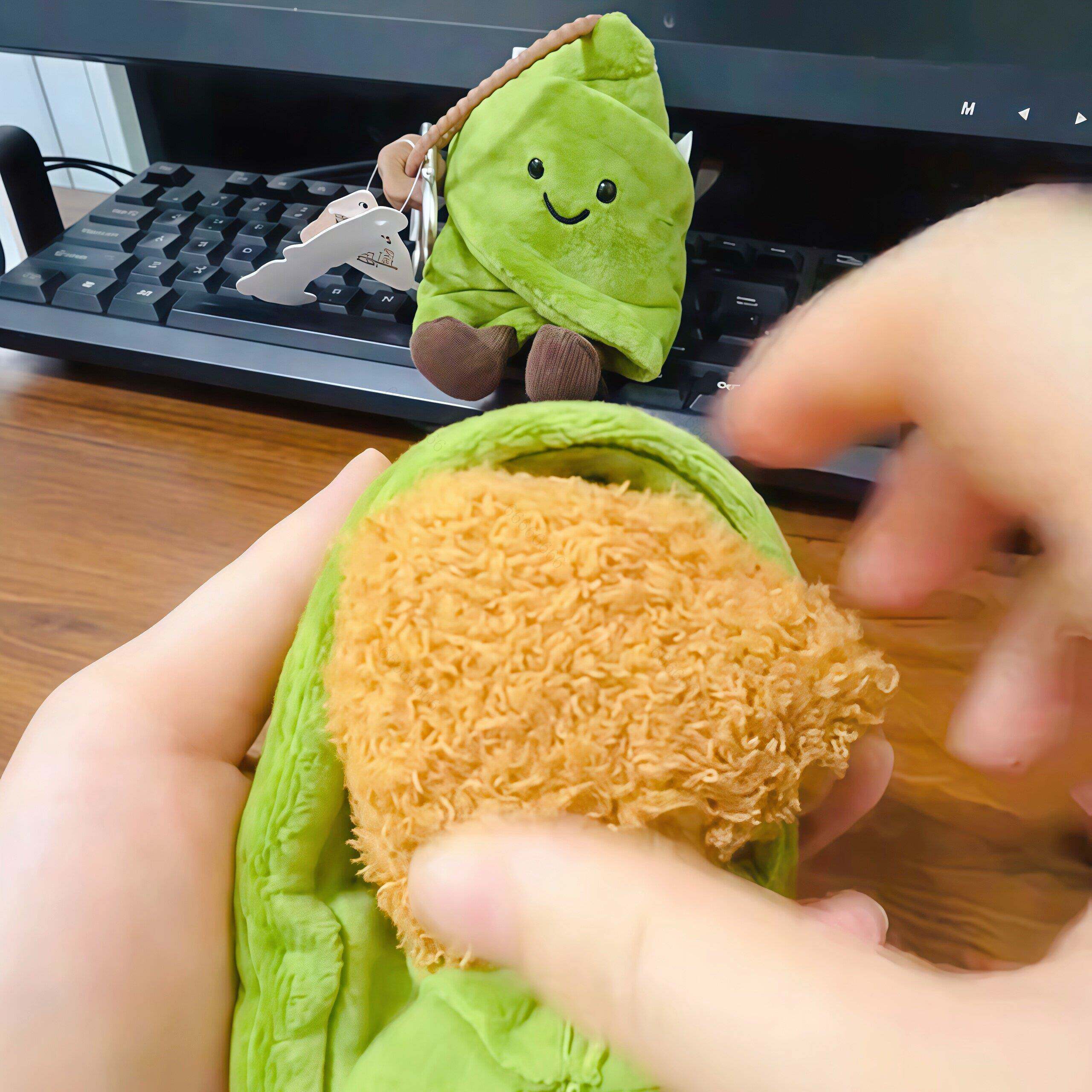 【一举高粽】粽子毛绒公仔端午节可拆卸一举高中寓意包挂饰钥匙扣