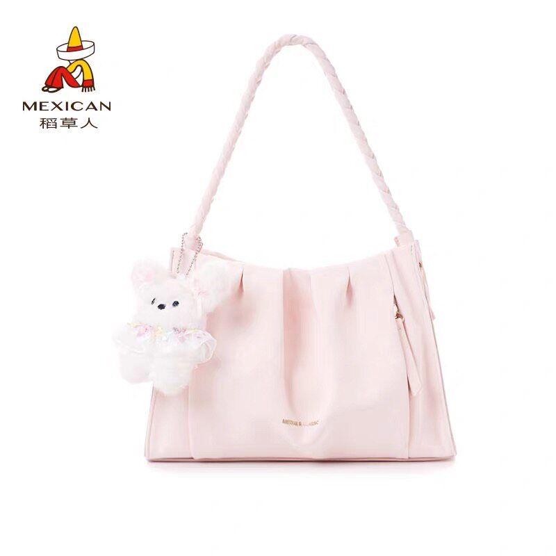 稻草人2026年新款时尚百搭小众设计休闲日常通勤手提斜挎托特包