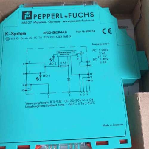 KFD2-EB2.R4A.B P+F安全栅电源189784全新正品