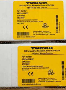 TURCK图尔克FEN20-16DXP模块，订货号6931089
