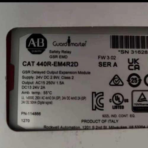 原装440R-EM4R2D 罗克韦尔安全继电器