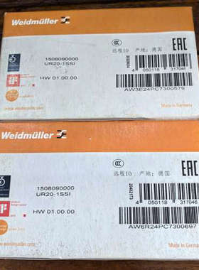现货促销全新原装魏德米勒1508090000 UR20-1SSI成色漂亮实物照片