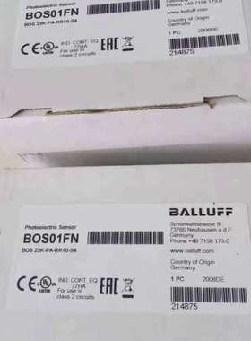 巴鲁夫BOS 23K-PA-RR10-S4感测器现货BOS01FN下单请询价