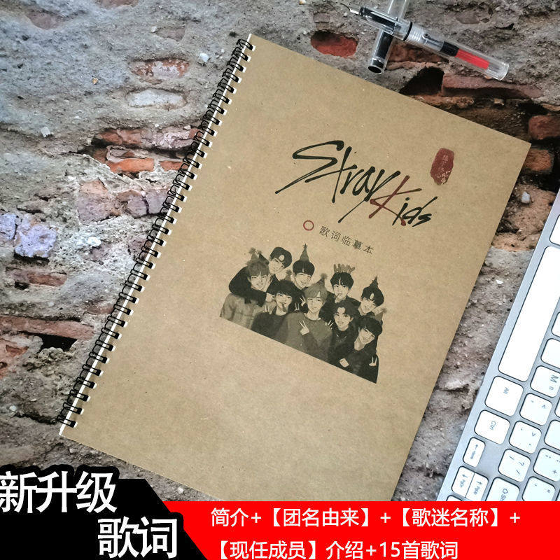 Stray Kids周边歌词本明星小清新女生奶酪体楷书情书体钢笔练字帖