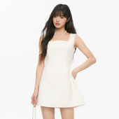 Pink ers联名款 精致赫本风高级感收腰蓬蓬裙设计感吊带连衣裙