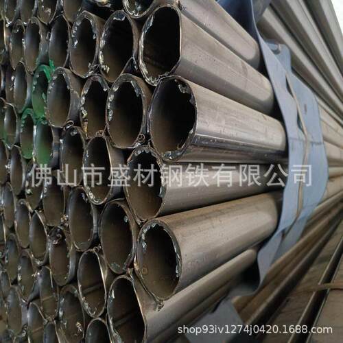 圆铁管发中山 白皮退火家具管半圆 蛋管60*3.0 70*3.0焊接