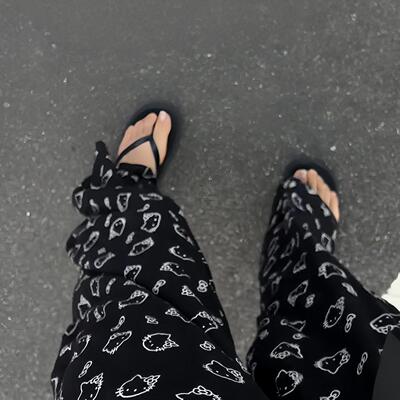 年轻人外穿棉绸裤女夏季