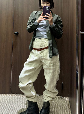 CaseyCasey 25SS 硬亚麻工装长裤 老虎上上山 买手店