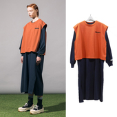 NON TOKYO 撞色连衣裙两件套