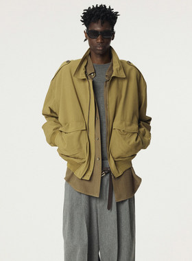 RECTO 26PS 早春新款复古褶皱口袋外套 老虎上上山 买手店