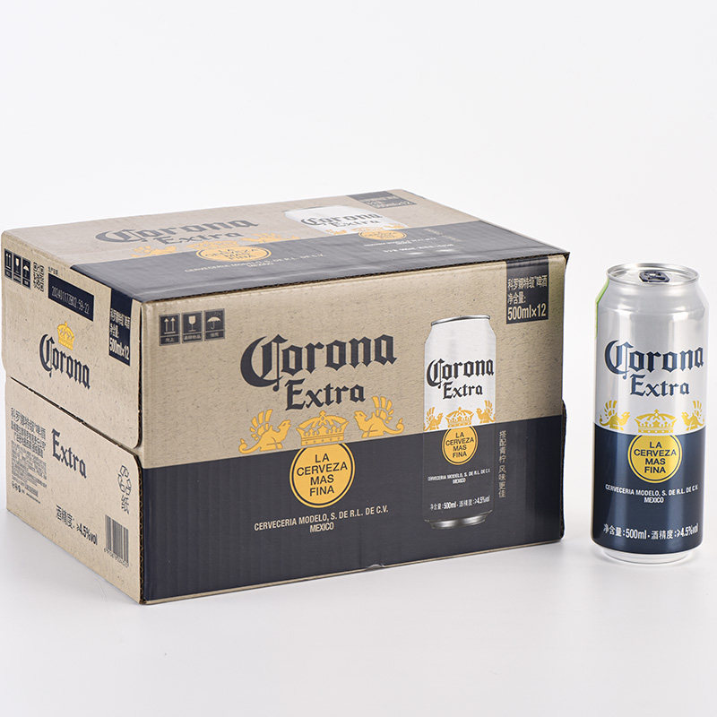 科罗娜特级啤酒Corona墨西哥风味国产拉格黄啤500ml*12罐整箱