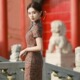 连衣裙 中国风女复古日常改良长款 2025年春夏新款 绫罗缎旗袍年轻款