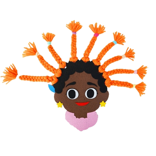 趣味编辫子卷头发幼儿园蒙氏生活区儿童毛线编织早教益智玩教具