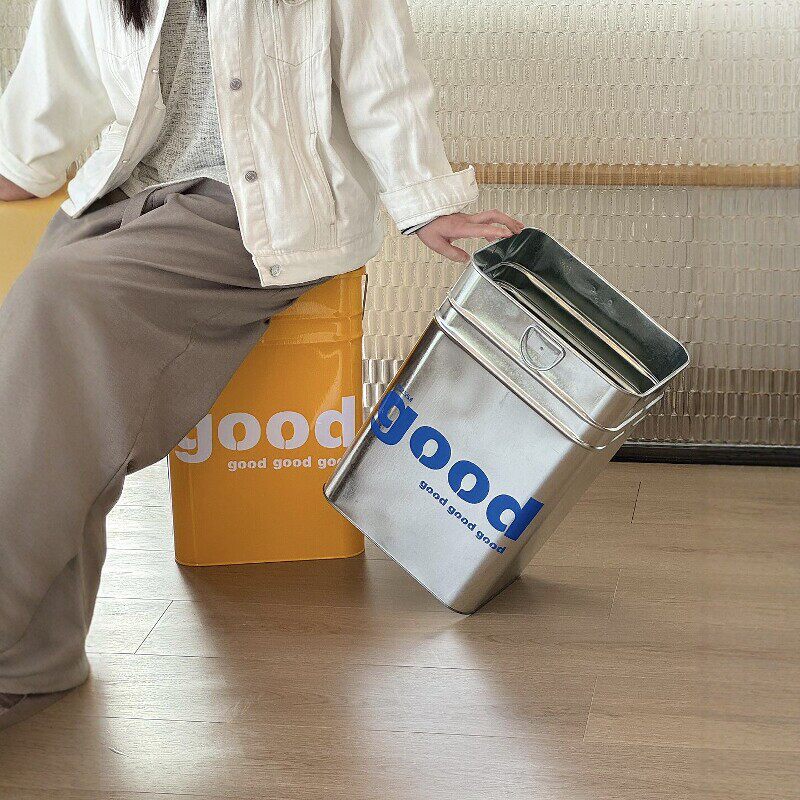 装饰品摆件good不锈钢垃圾桶家用