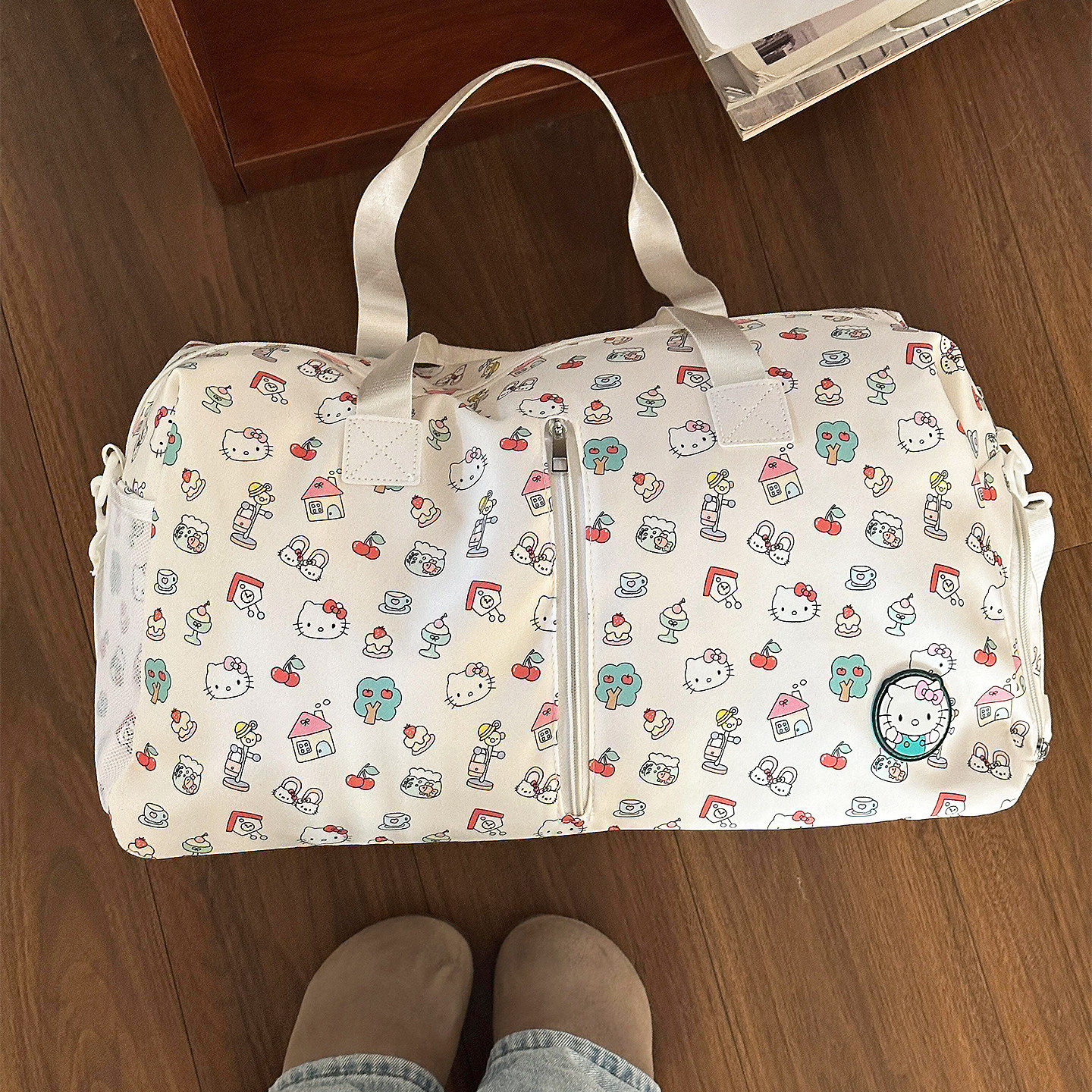 外出可携式手提包可爱猫咪短途旅行包女轻便大容量包包可爱行李袋,箱包皮具/热销女包/男包,通用款女包,淘宝优惠券,粉丝福利购,淘宝优惠卷