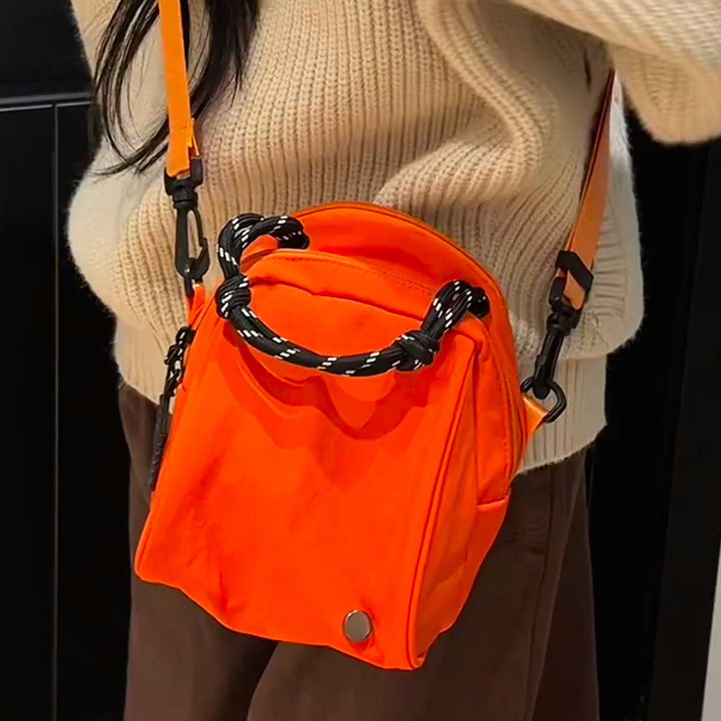 休闲通勤百搭背包双肩包女旅游轻便高颜值迷你单肩斜挎包日韩简约