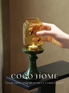 蜡烛烛台茶室气氛灯中古风烛台