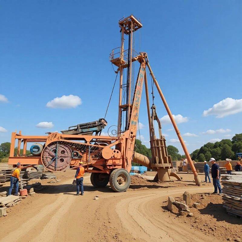 乌卡斯冲击钻机桥梁地基工地打桩机地铁大孔径冲击打桩锤打桩机,搬运/仓储/物流设备,其他起重搬运设备,淘宝优惠券,粉丝福利购,淘宝优惠卷
