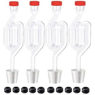 Twin Bubble Airlock Set 4 Pack 双气泡气锁套装发酵酿造气锁